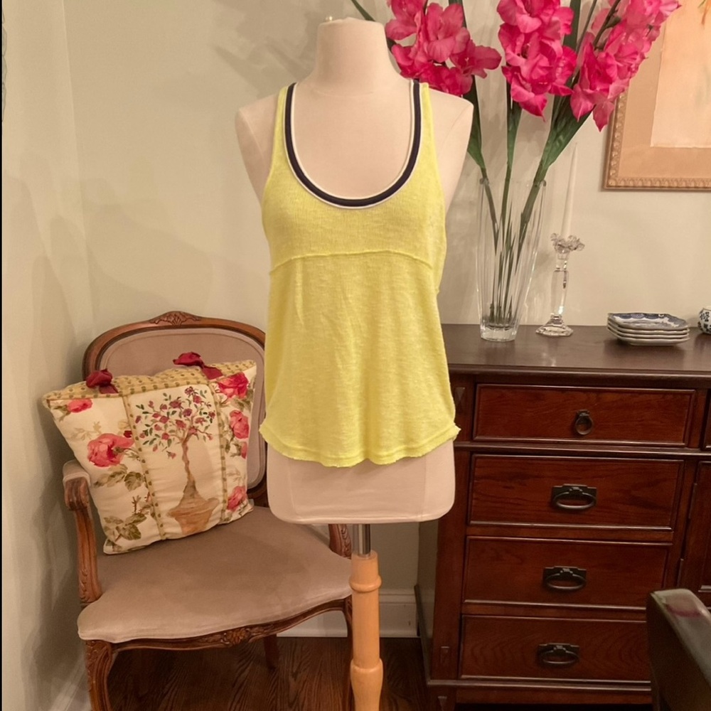 Free People Yellow Tank Top NWT